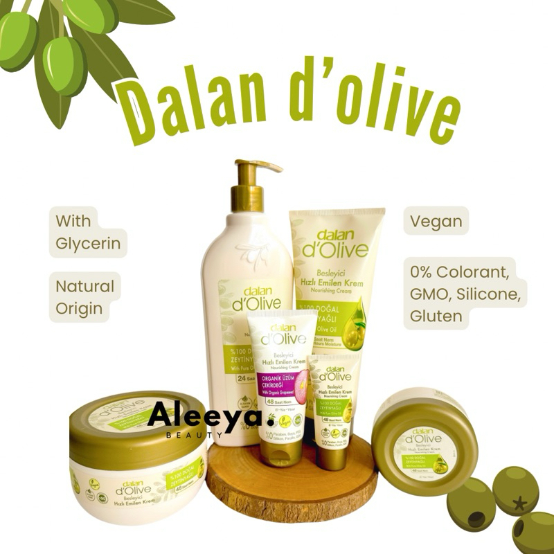 DALAN D'OLIVE Nourishing Body Lotion 100% Olive Oil Original Turki | Body Lotion minyak zaitun asli
