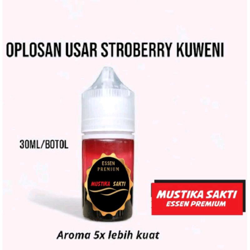 USAR STROBERRY KUWENI Oplosan Essen Pancing Premium mustika - 30ml Essen Ikan Mas  Anti zonk-3