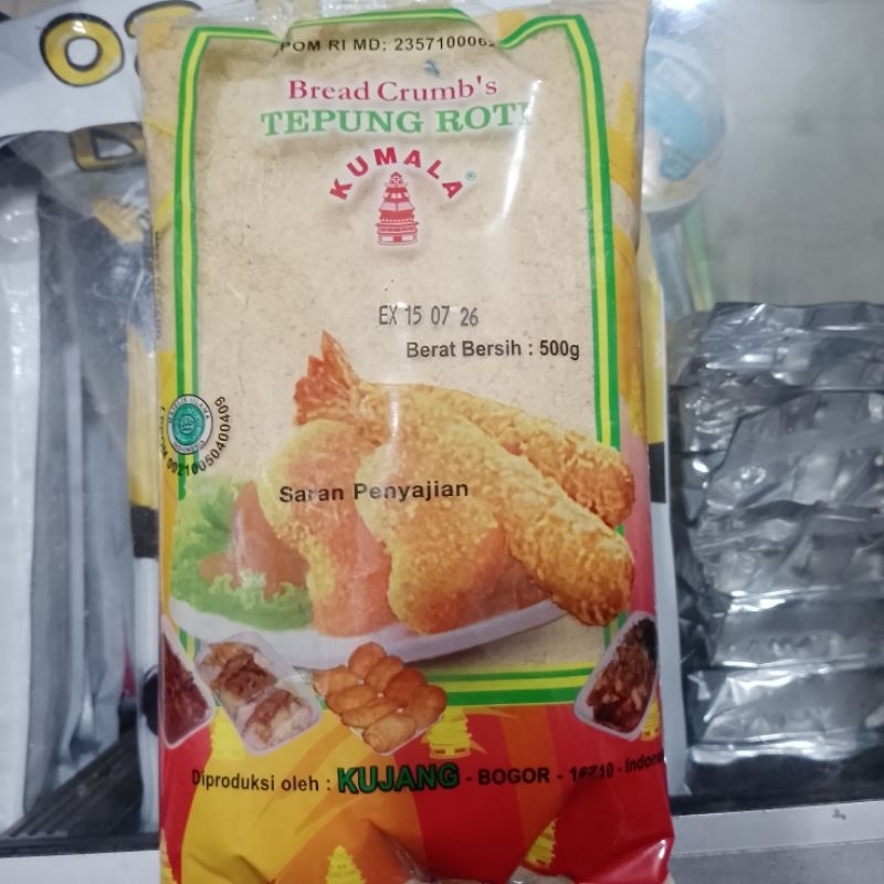 

Kumala Bread Crumbs - Tepung Roti Kumala Kemasan 500gr