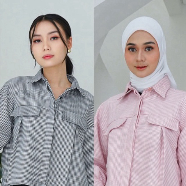 Kemeja Lengan Puff Aina