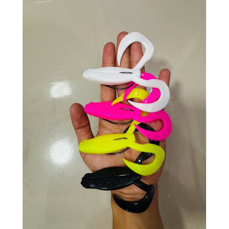 PROMO SABAITZER 10CM PLUS HOOK || UMPAN CASTING IKAN GABUS TOMAN