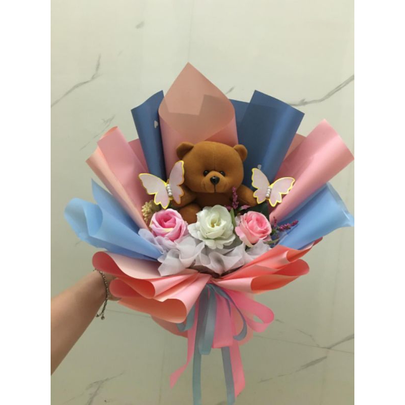 buket bunga wisuda , buket boneka dan bunga,buket wisuda,buket ulangtahun