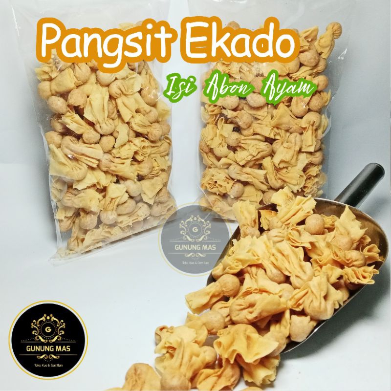 

PANGSIT EKADO ABON AYAM 500 gr (Merk SARIKAYA) / kue kering isi abon ayam