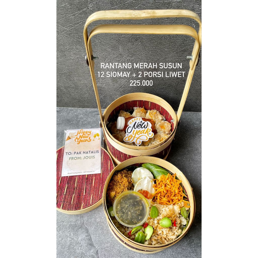 

Rantang Merah Susun Siomay Liwet Hampers New Year / Birthday - READY