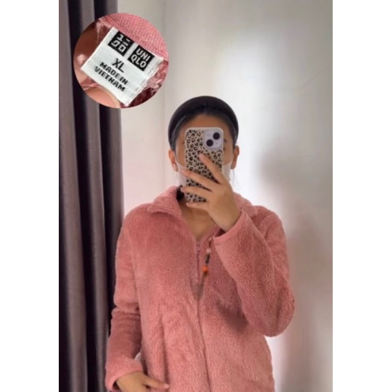 Jaket Sherpa Wanita Uniqlo