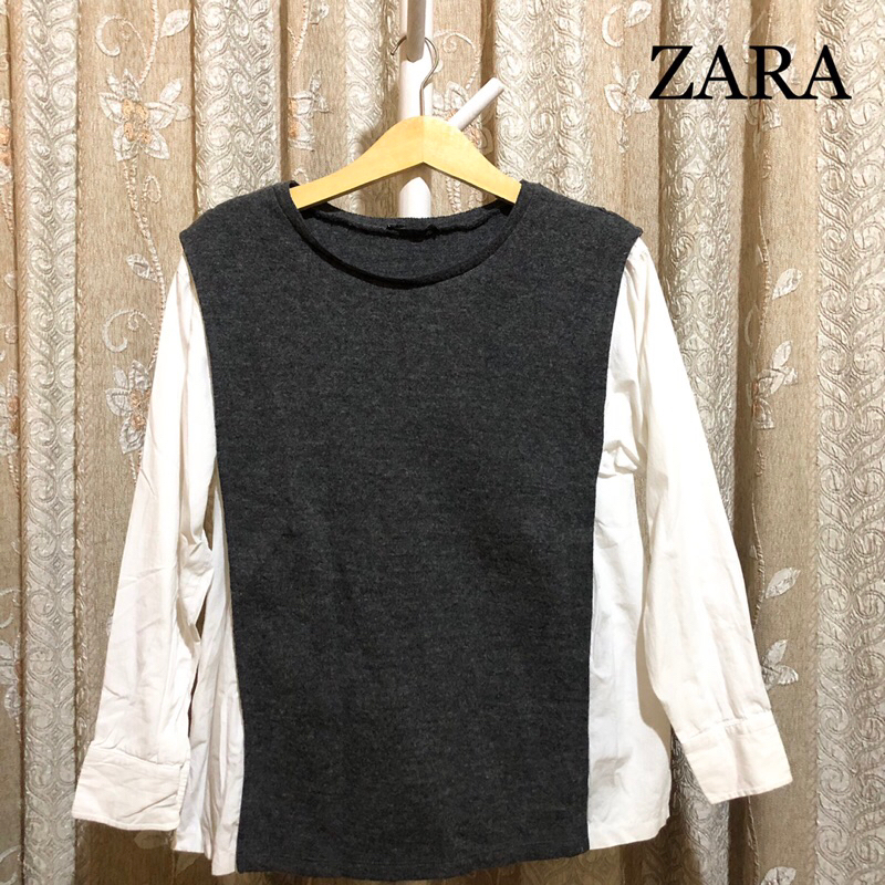 BLOUSE ZARA MIX RAJUT