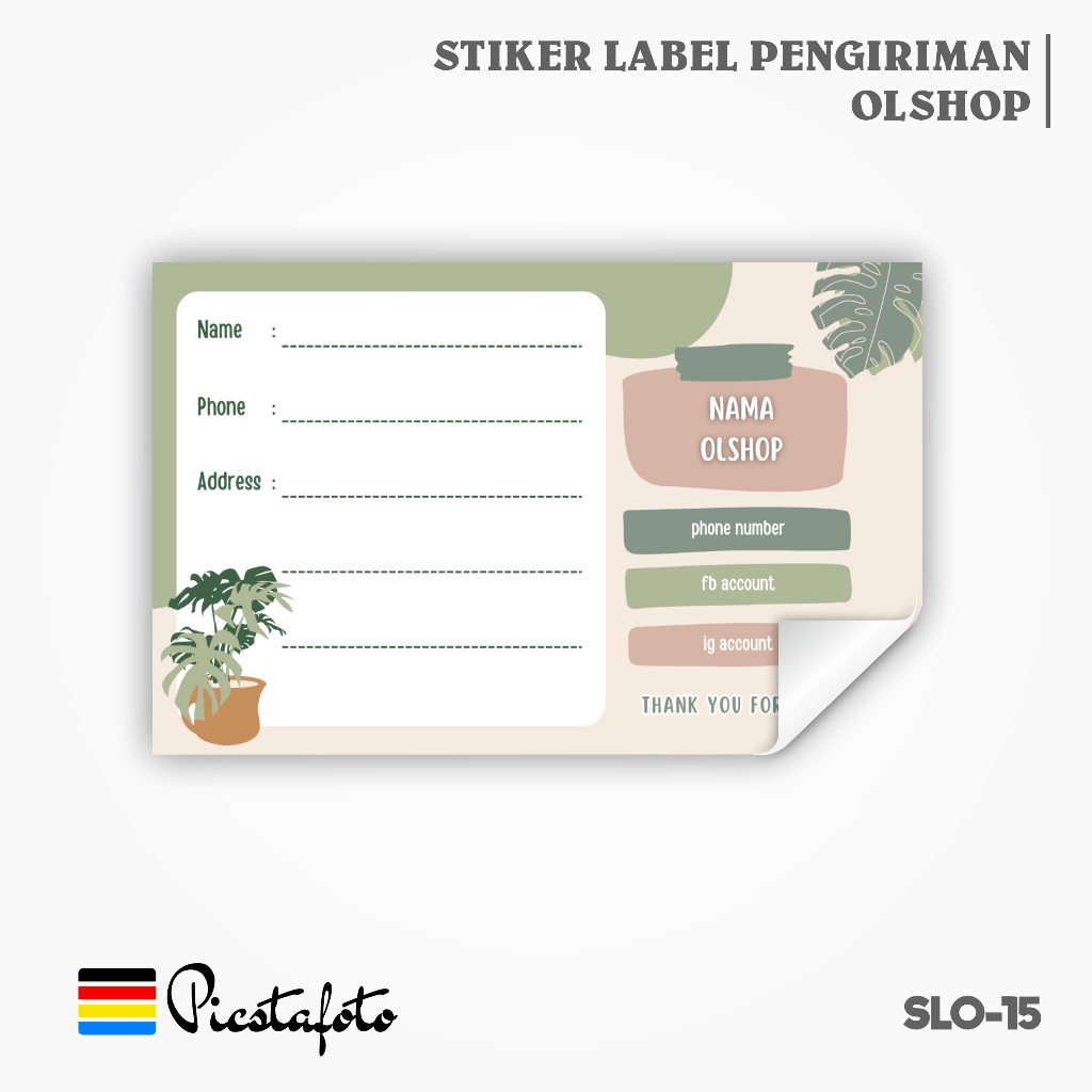 

Stiker Label Pengiriman Paket Online Shop Olshop - SLO15