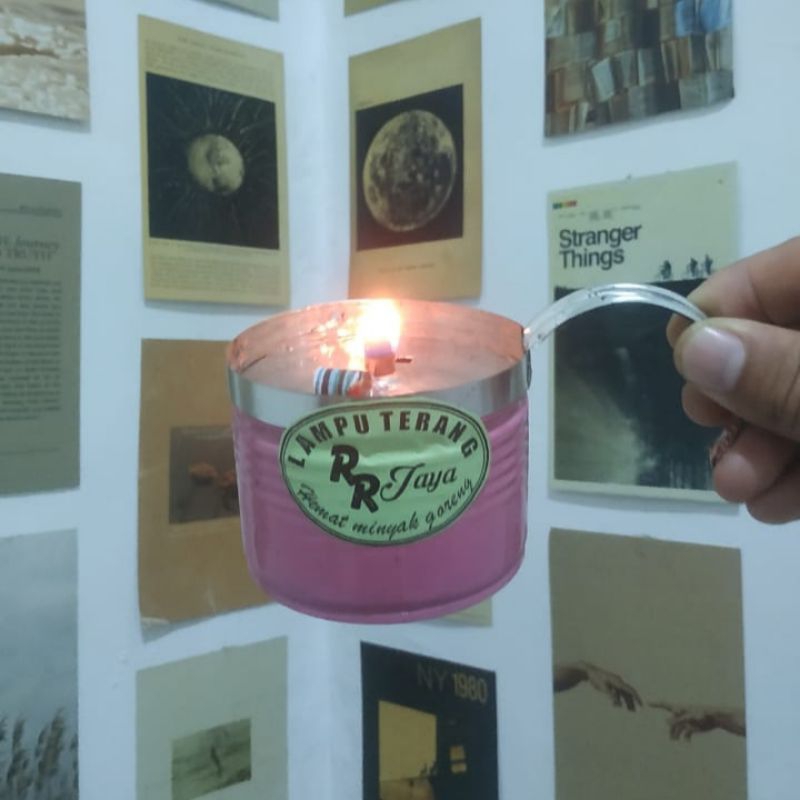 (ritual) lampu unik minyak goreng damar ublik lampu hias mini / lampu ritual / lampu ublik / damar k