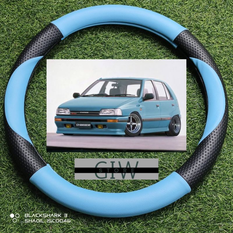 sarung stir daihatsu charade, cover stir daihatsu charade motif sabit