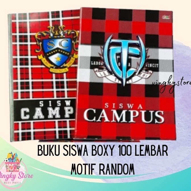

Buku Tulis Siswa Campus Boxy 1 Lembar 1 PAK Isi 5 pc IVGVH49