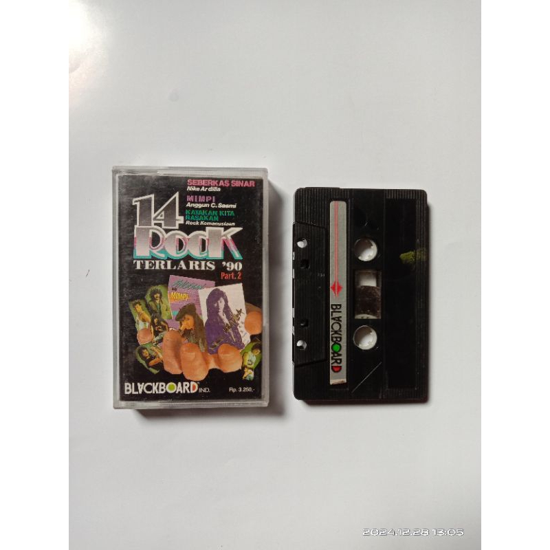 Kaset Pita 14 Rock Terlaris '90 Part. 2 / Kaset Pita Kompilasi Slow Rock Indonesia