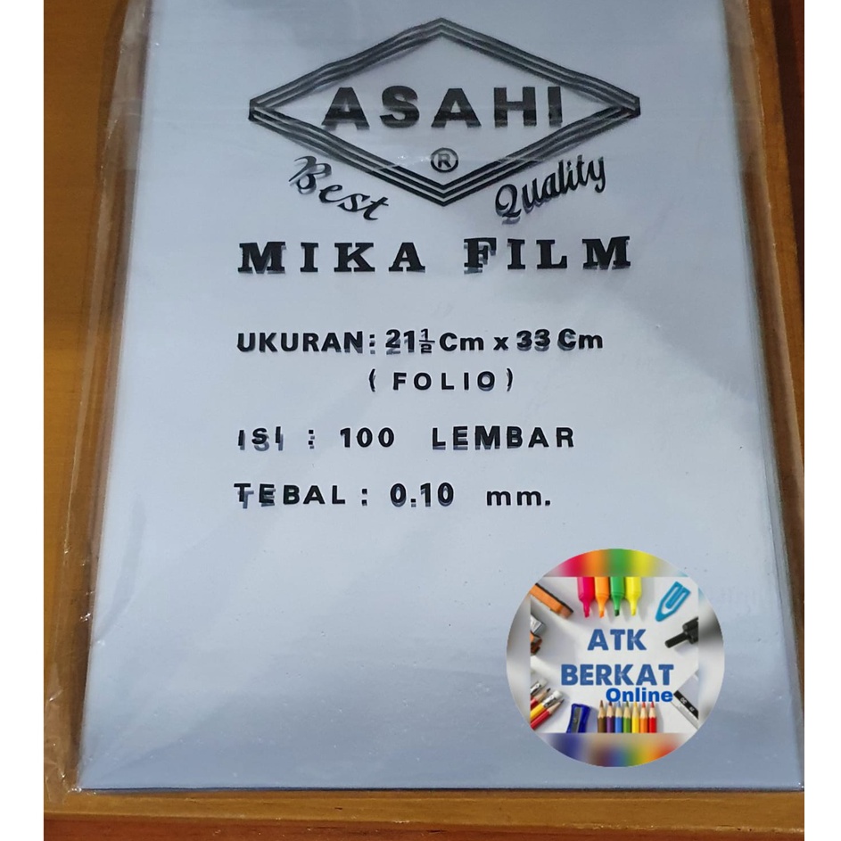 

Cover mika plastik jilid 1 mm FOLIO A4 KIThj814