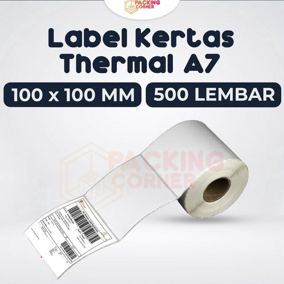 

KERTAS STICKER STIKER LABEL RESI THERMAL BARCODE 1X1 1 X 1 1X1 ISI 5 PC 6HJST4187