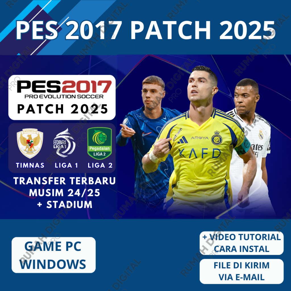 PES 2017 PATCH 2025 LIGA 1 BRI TIMNAS TERBARU SEASON 2025 - GAME PC OFFLINE