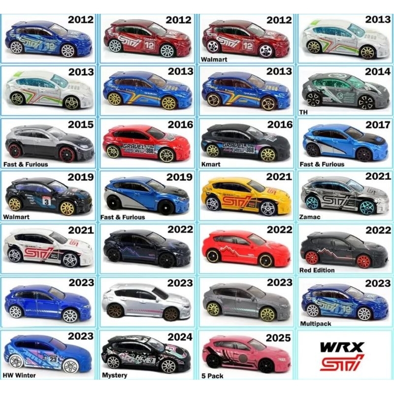 Hot Wheels SUBARU WRX STI