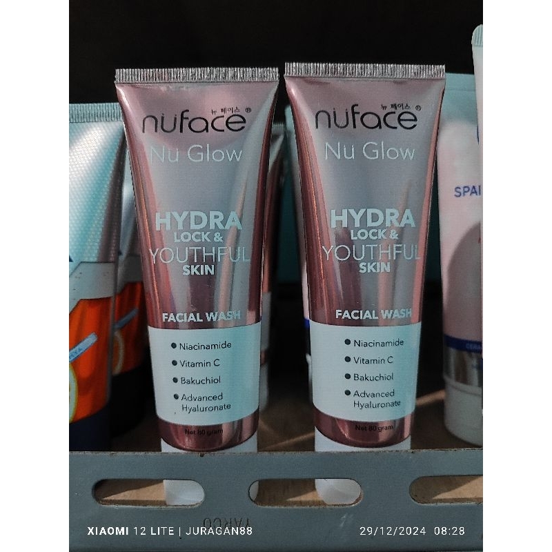 Nu Face Hydra lock & Youthful Skin Facial foam Sabun Wajah