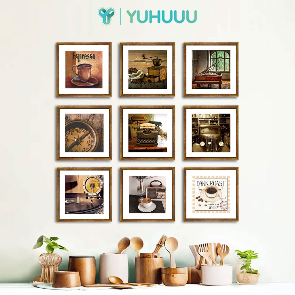 YUHUUU Hiasan Dinding Retro Vintage Pajangan Jadul Poster Cafe Kopi Resto Kamar Aesthetic