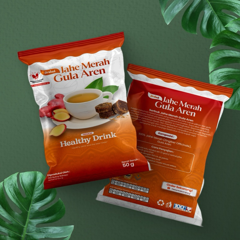 

Sachet Jahe Merah Gula Aren