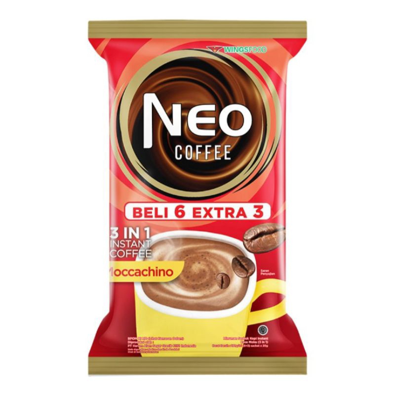 

NEO Coffee Kopi Moccachino 3 in 1 Sachet 9 x 20 g
