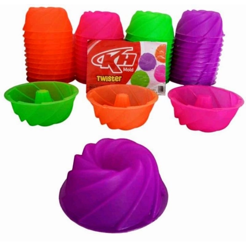 (6 PCS) CETAKAN KUE KUKUS CETAKAN TWISTER MOTIF PUTAR CETAKAN BUNGA CETAKAN PLASTIK SERBAGUNA
