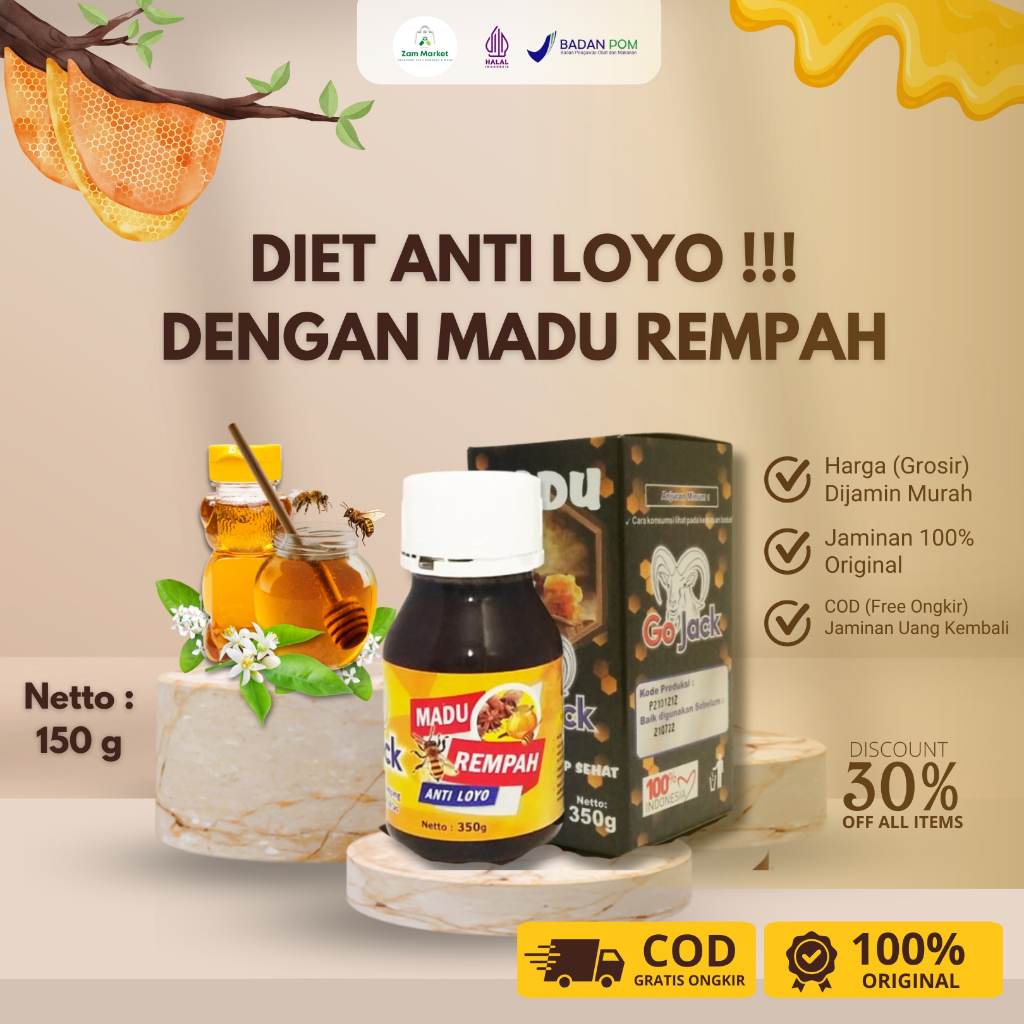

Madu Rempah Booster Asli Alami Untuk Diet Original Go Jack - ZAM MAREKET Produsen Tangan Pertama