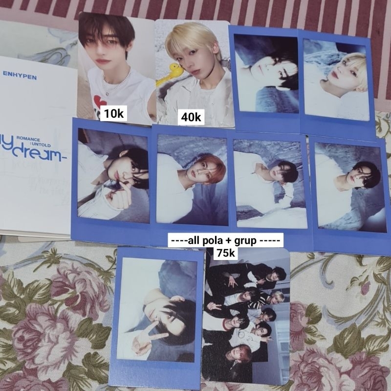 Photocard ENHYPEN PC daydream weverse album romance untold sunghoon jungwon heesung sunoo ni-ki jay 