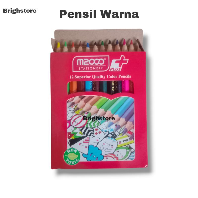 

12 psc pensil COLOUR / PENSIL WARNA PENDEK