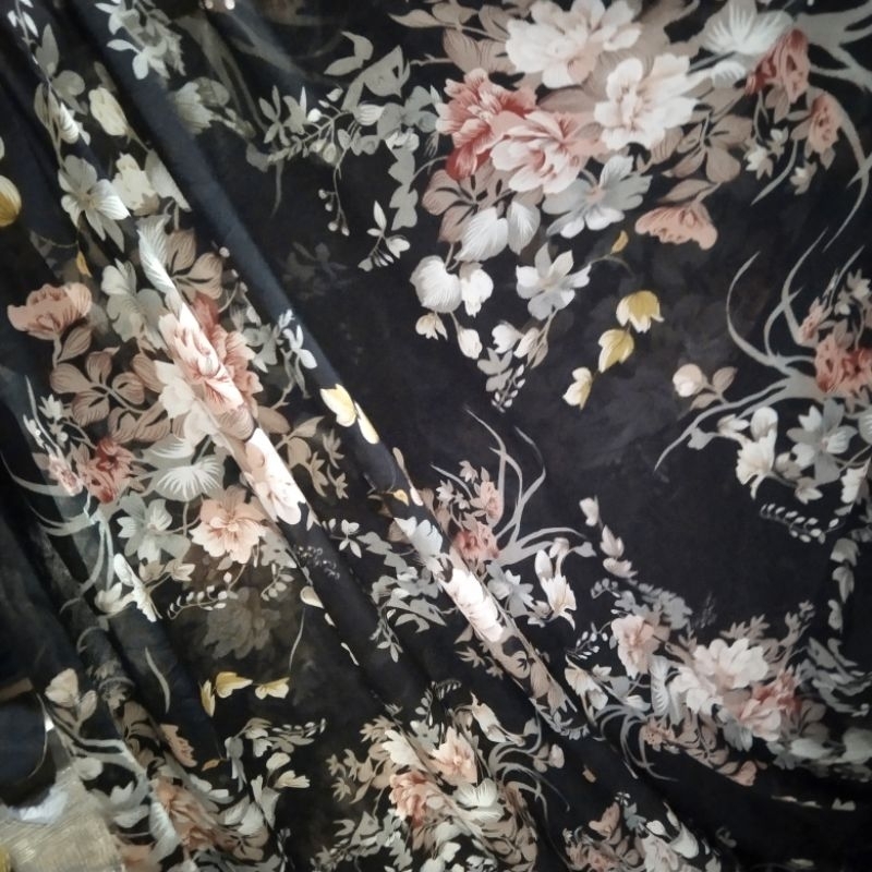 Kain ceruti beby doll | Harga/0,5m | bahan ceruti motif bunga | bahan ceruti impor | kaincerutiimpor