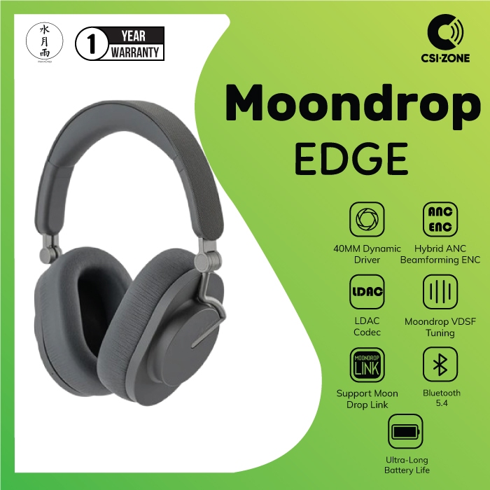Moondrop EDGE 40mm Dynamic Driver Portable Wireless Headphone