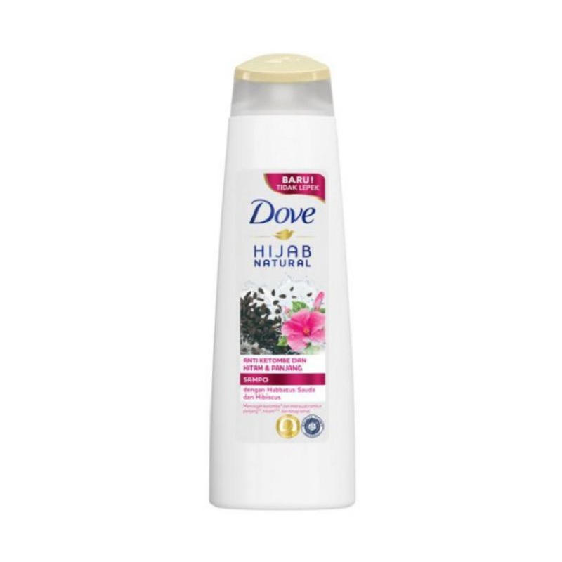 Shampoo Dove Hijab Natural Anti Ketombe Hitam & Panjang 135ml