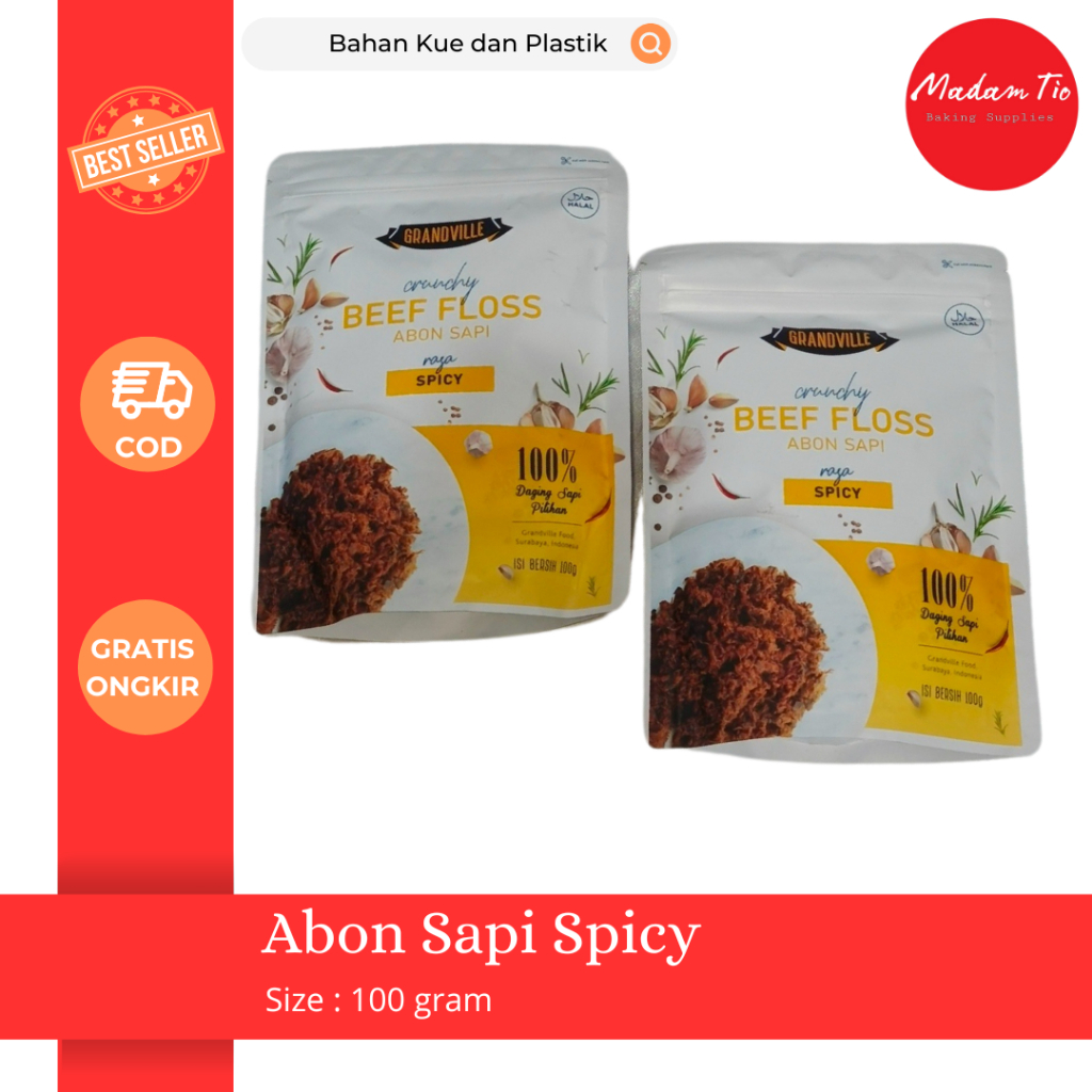 

Abon Sapi Spicy 100gr 1pcs