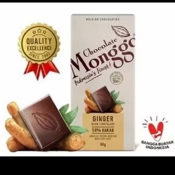 

Monggo Dark Chocolate With Ginger