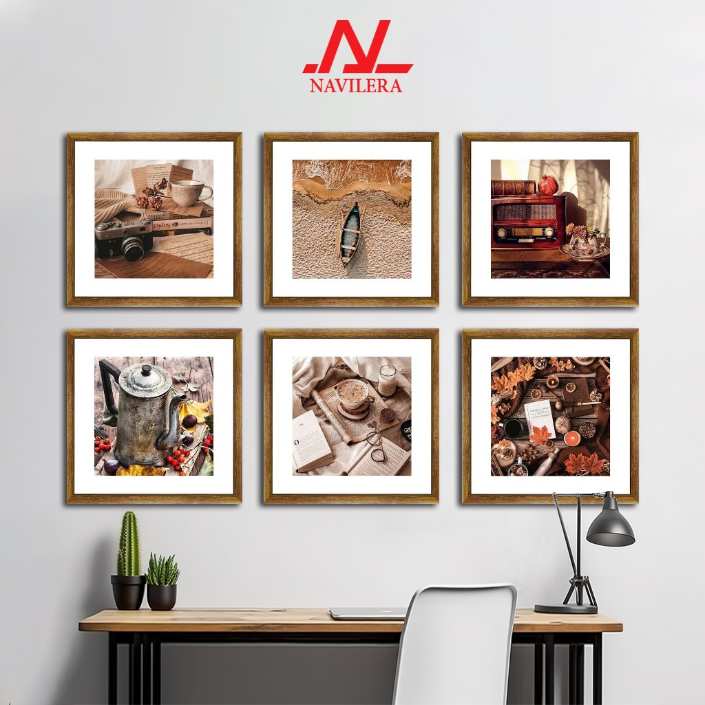 NAVILERA Hiasan Dinding Retro Vintage Pajangan Jadul Poster Cafe Kopi Resto Kamar Aesthetic