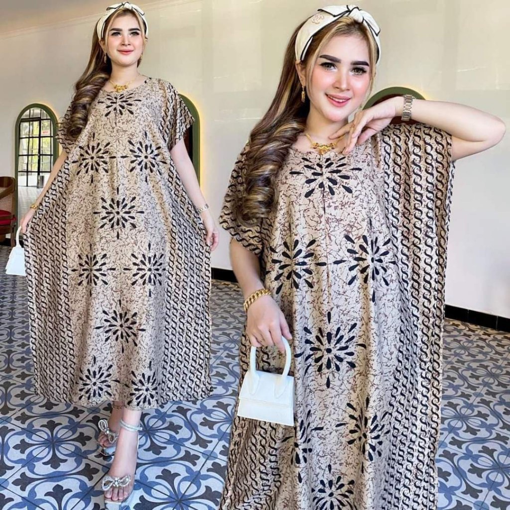 Daster Jumbo Model Lowo Motif Terbaru LD 150 Busui Bahan Santung Piyama Kalong