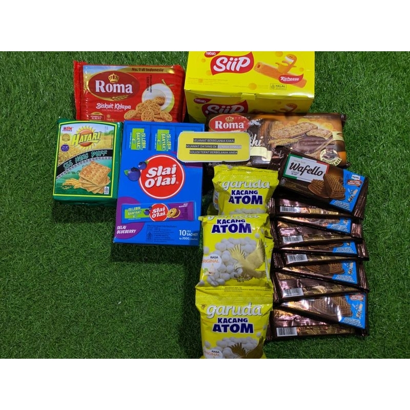 

Paket Super Hemat Snack Cemilan Rp.150.000 Super Murah!!