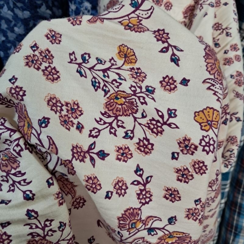 kain flanel - kain flanel premium - kain flanel motif bunga - kain flanel korea