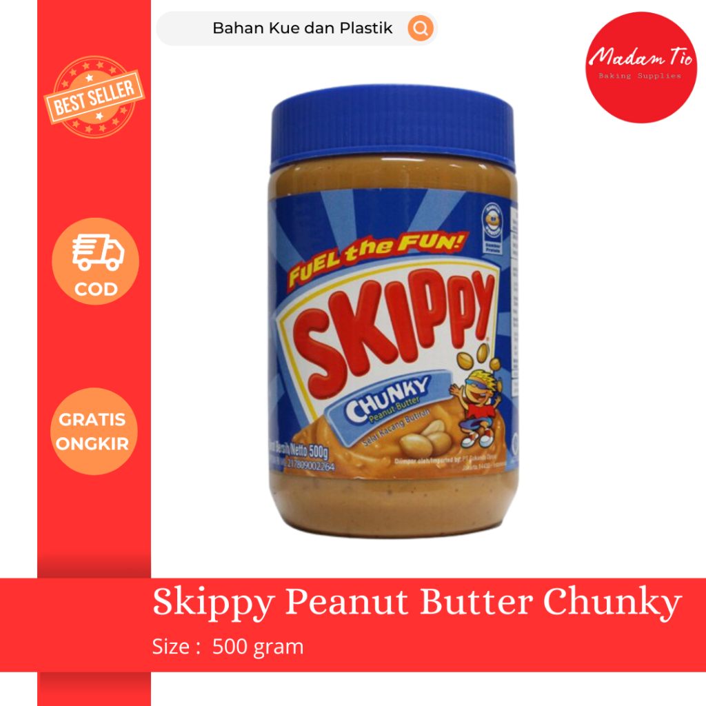 

Skippy Peanut Butter Chunky 500gram 1pcs