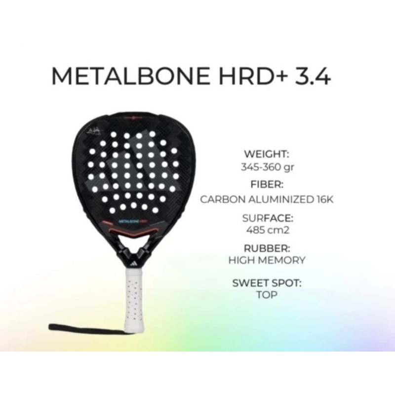 adidas metalbone hrd + 3.4 padel racket /raket padel/raket adidas