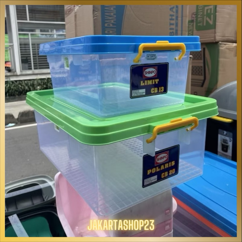 SHINPO Container Box CB 13 - CB 20 Liter Kontainer Box Plastik Kotak Penyimpanan
