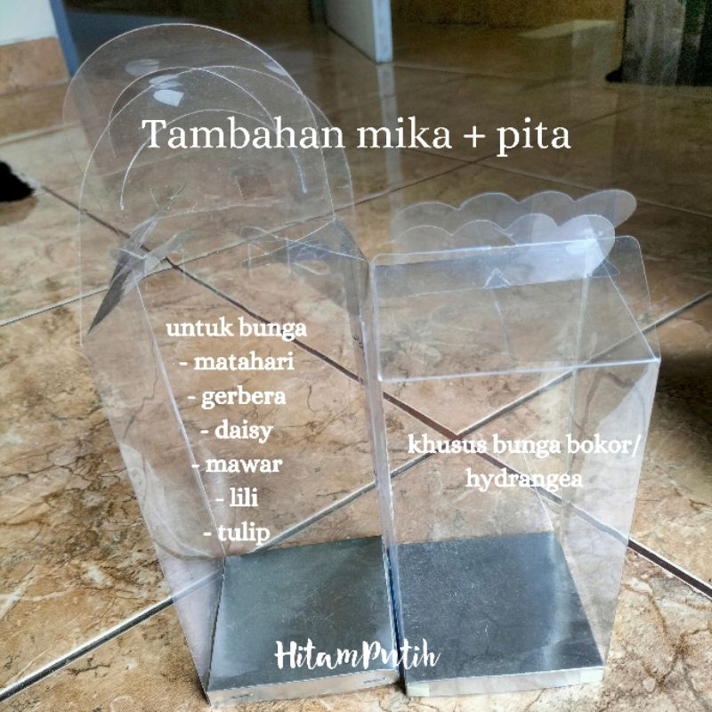 

Tambahan Mika dan Pita Bunga Pot Kawat Bulu Pipe Cleaner by HitamPutih