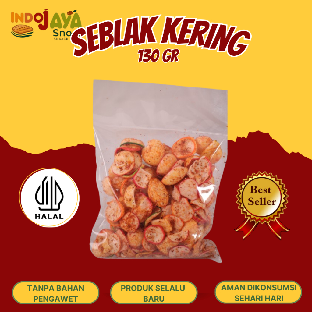 

Kerupuk seblak kering pedas