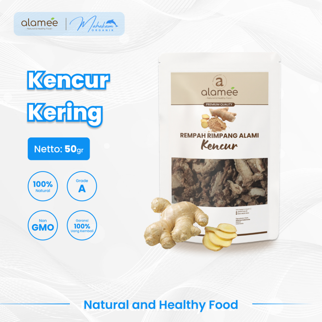 

ALAMEE Kencur Kering Galangal Dried Spice Rempah Rimpang Organik 50gr