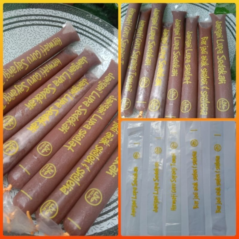 Plastik es Mambo sablon islami UK 3x26/3x23