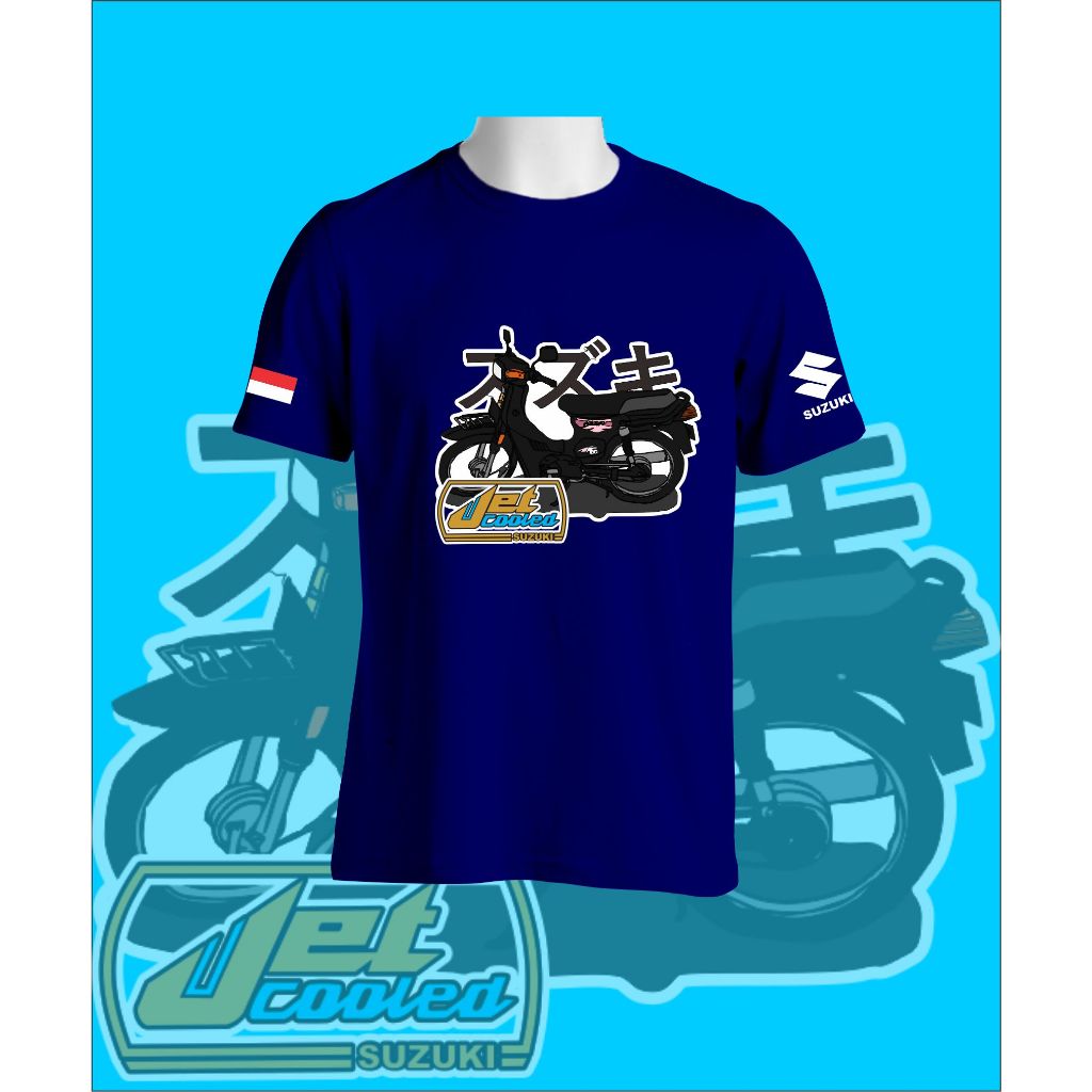 Kaos Motor Bravo baju Otomotif Suzuki bravo RC100