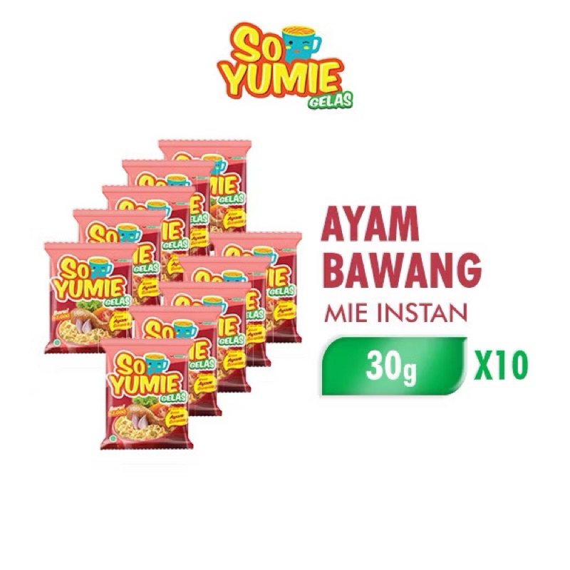 

So Yumie Mie Gelas Ayam Bawang 30 gr isi 10 pcs