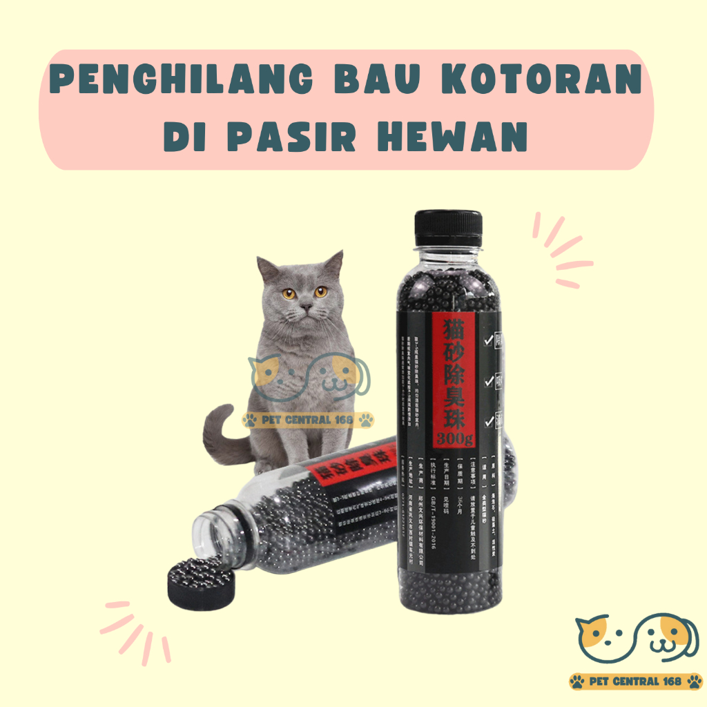 Penghilang Bau Kotoran Kucing 300g Serap Bau Kotoran Kucing Cat Litter Deodorizer