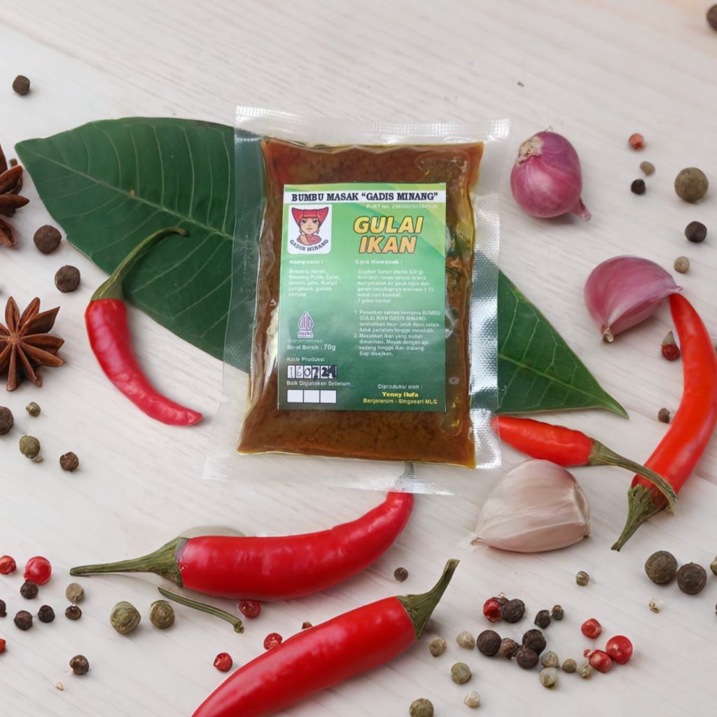 

Bumbu Masak Gadis Minang Gule / Gulai Padang / Gulai Ayam / Gulai Ikan