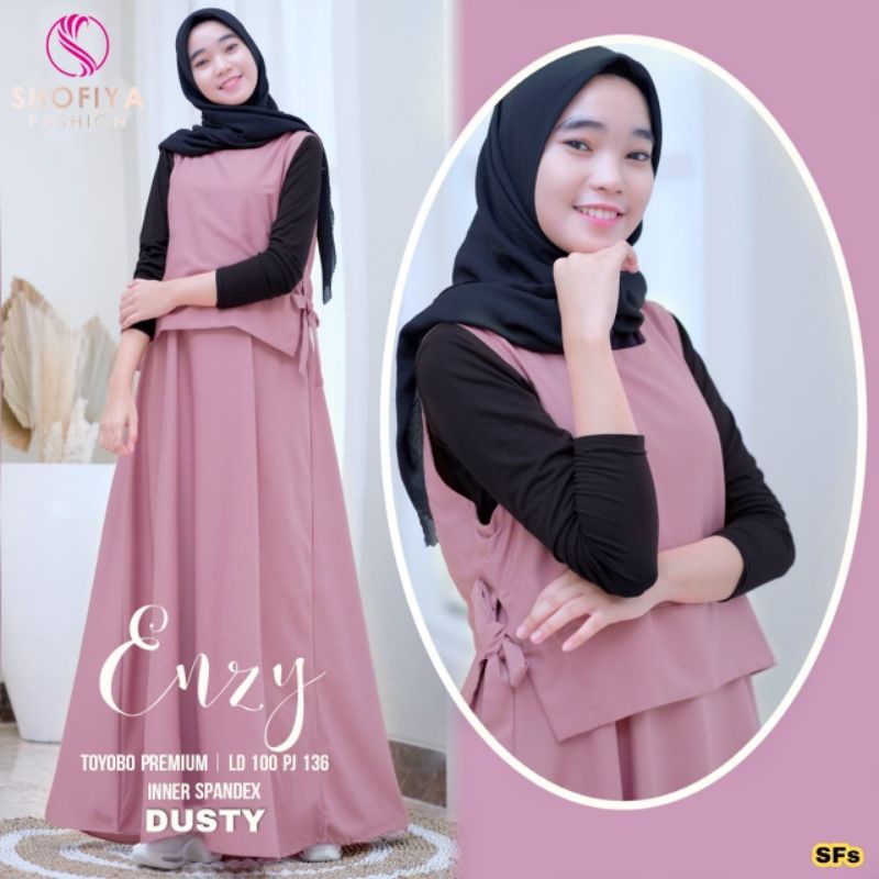 [NEW] SETELAN FASHION MUSLIM KEKINIAN // ENZY SET BY SHOFIYA