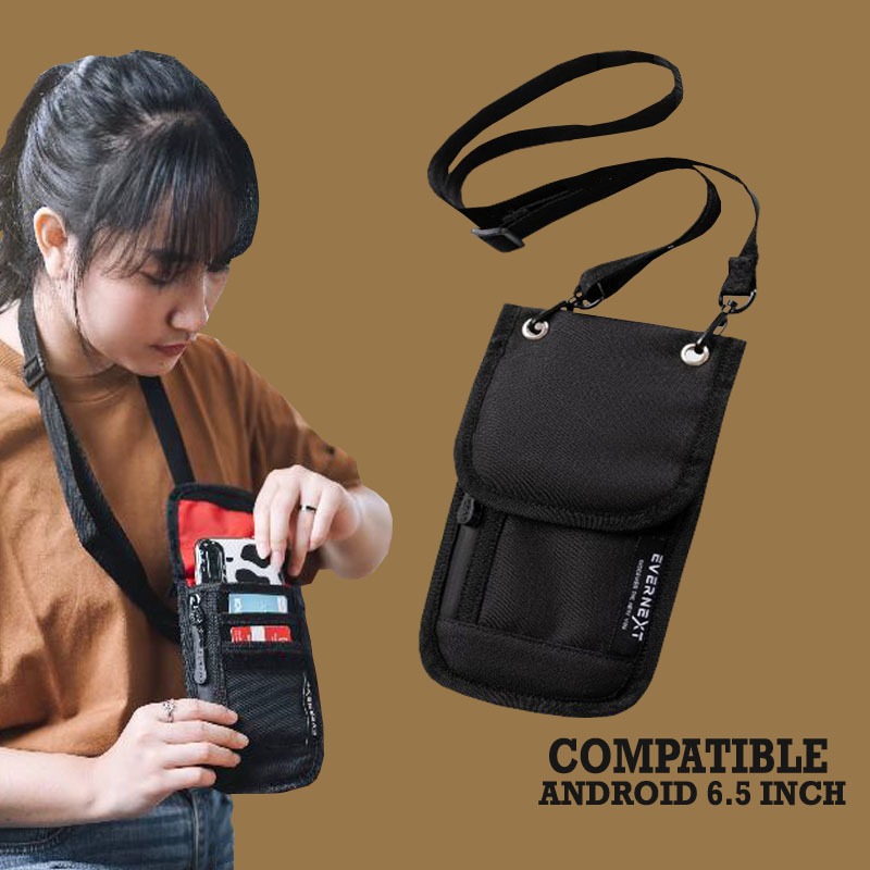 Slingphone hp 6.5 inch terlaris sling pouch wallet gadget tas sling bag dompet unisex pria wanita wa