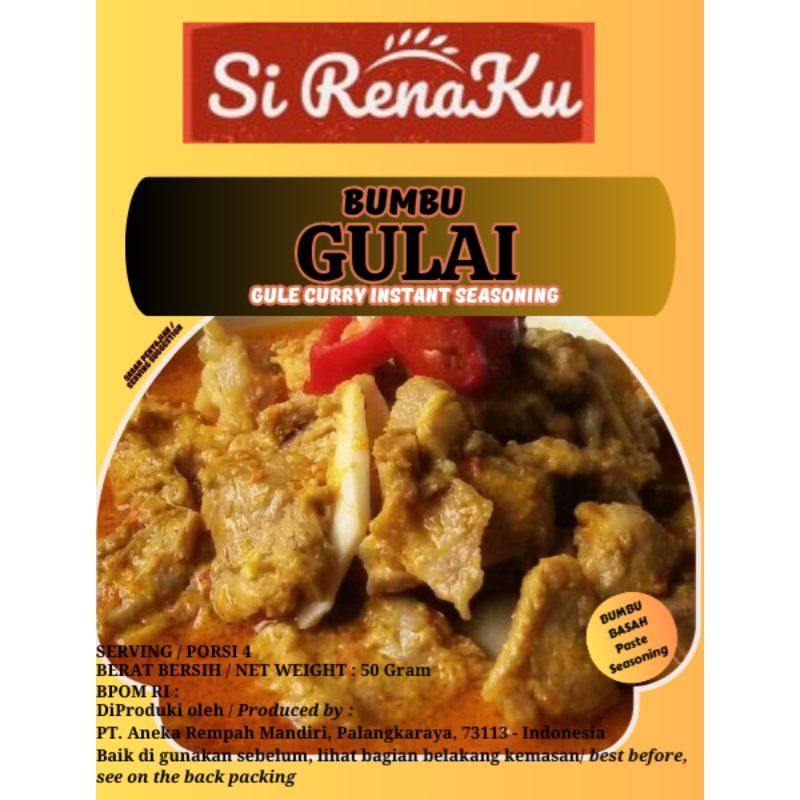 

bumbu masak sirenaku gulai 1000 gram